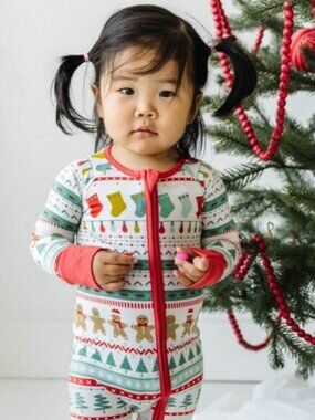 Little Sleepies Fair Isle Bamboo Viscose Zippy 12-18 Months